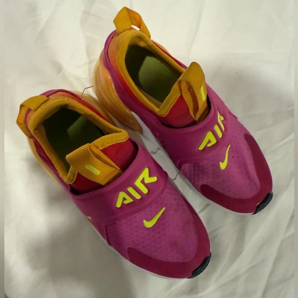 Nike Kids Air Max 270 Extreme SE PS Sunrise Slip On Sneakers Size 12c - Picture 5 of 10